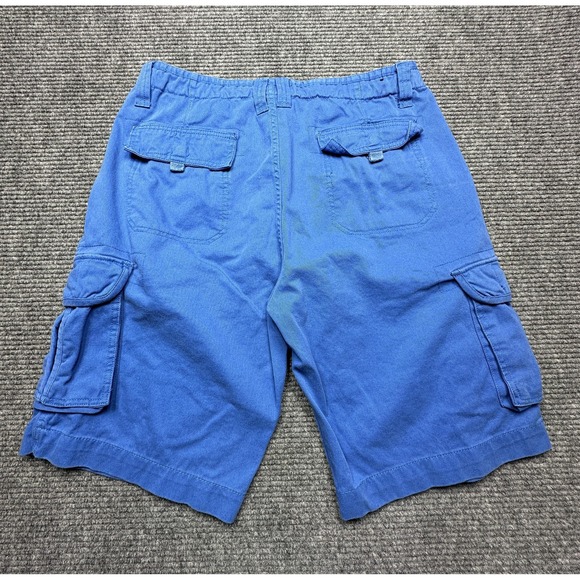 Foot Locker Shorts Mens 34 Blue Cargo Cotton Utility Knee Length Pockets - Picture 7 of 10